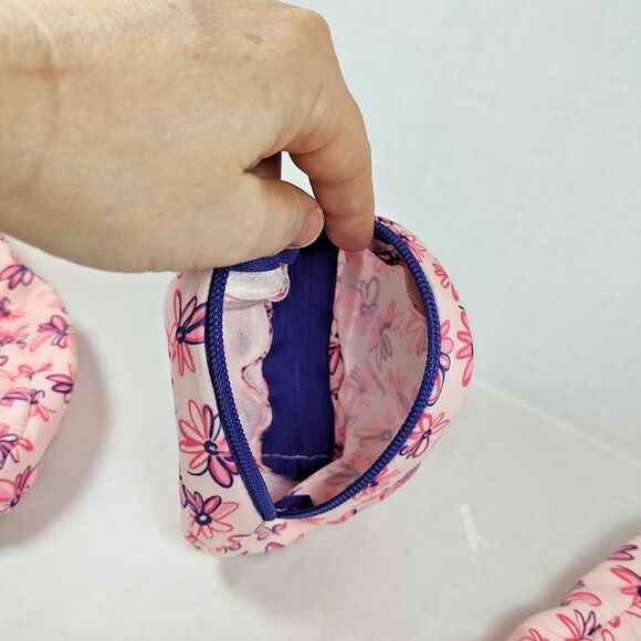 Snoozies Skinnies Women Non-Slip Slipper Socks & Storage Pouch Size M (7-8) - Picture 6 of 10